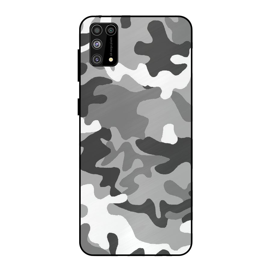 Grey Military Metal Back Case for Galaxy F41