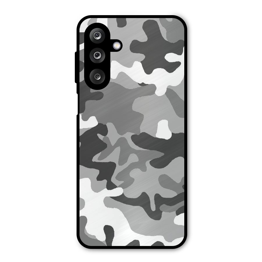 Grey Military Metal Back Case for Galaxy M36