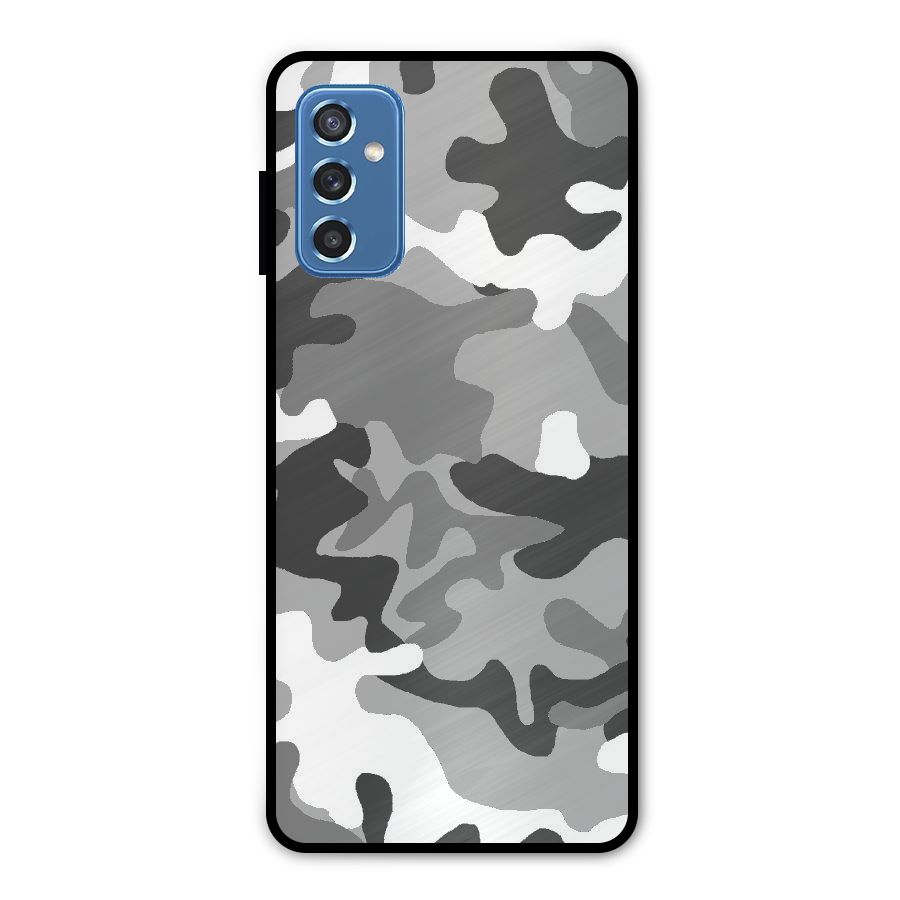 Grey Military Metal Back Case for Galaxy M52 5G