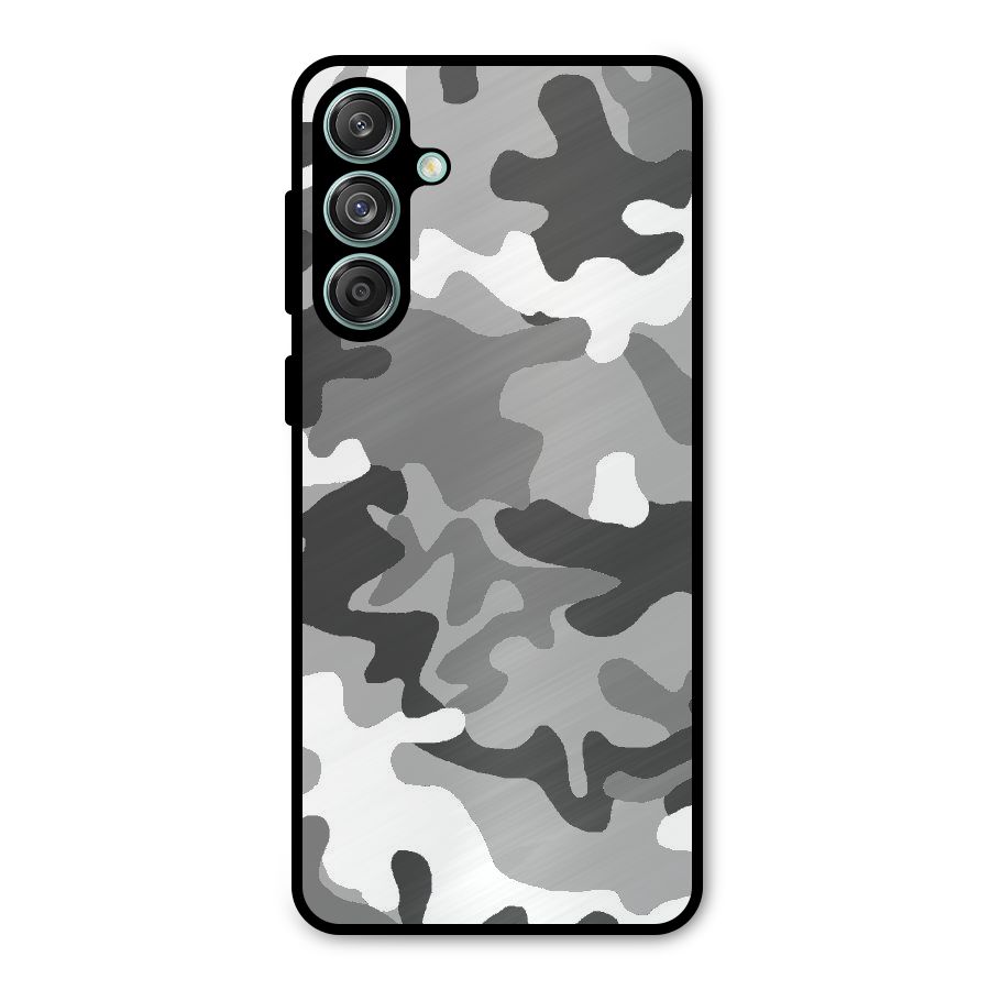 Grey Military Metal Back Case for Galaxy M55 5G