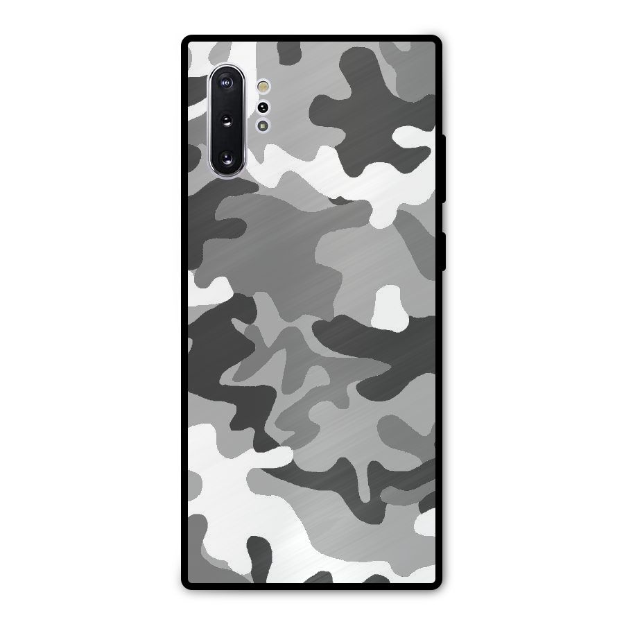 Grey Military Metal Back Case for Galaxy Note 10 Plus