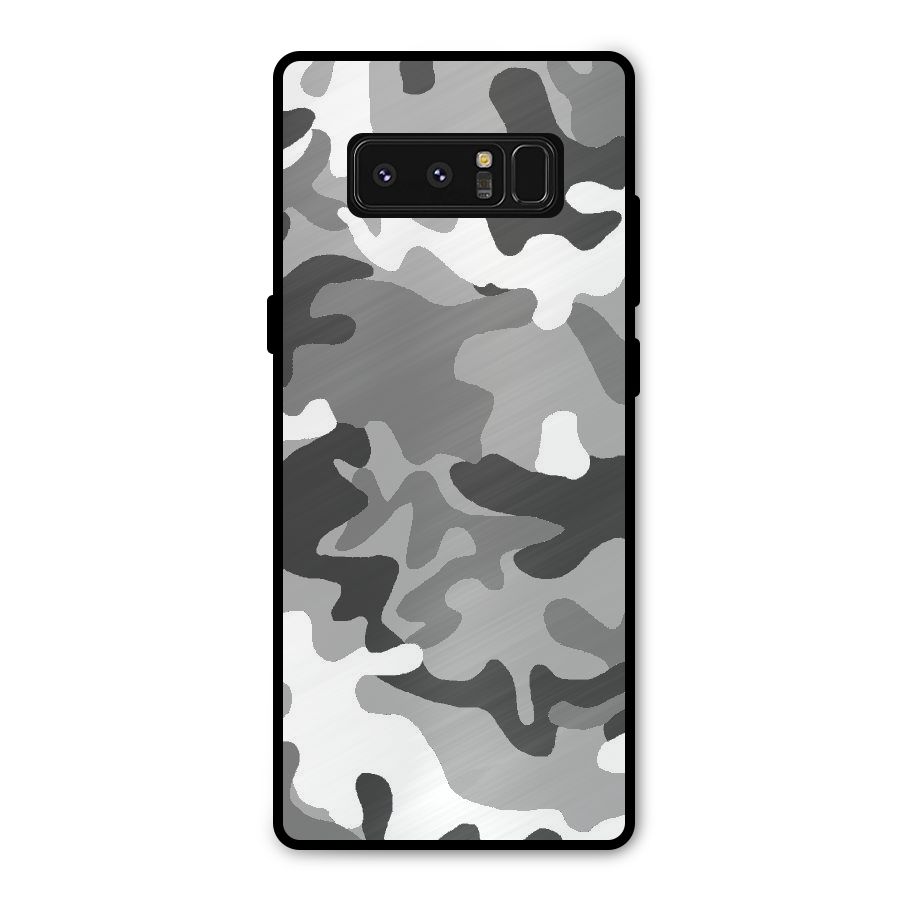 Grey Military Metal Back Case for Galaxy Note 8