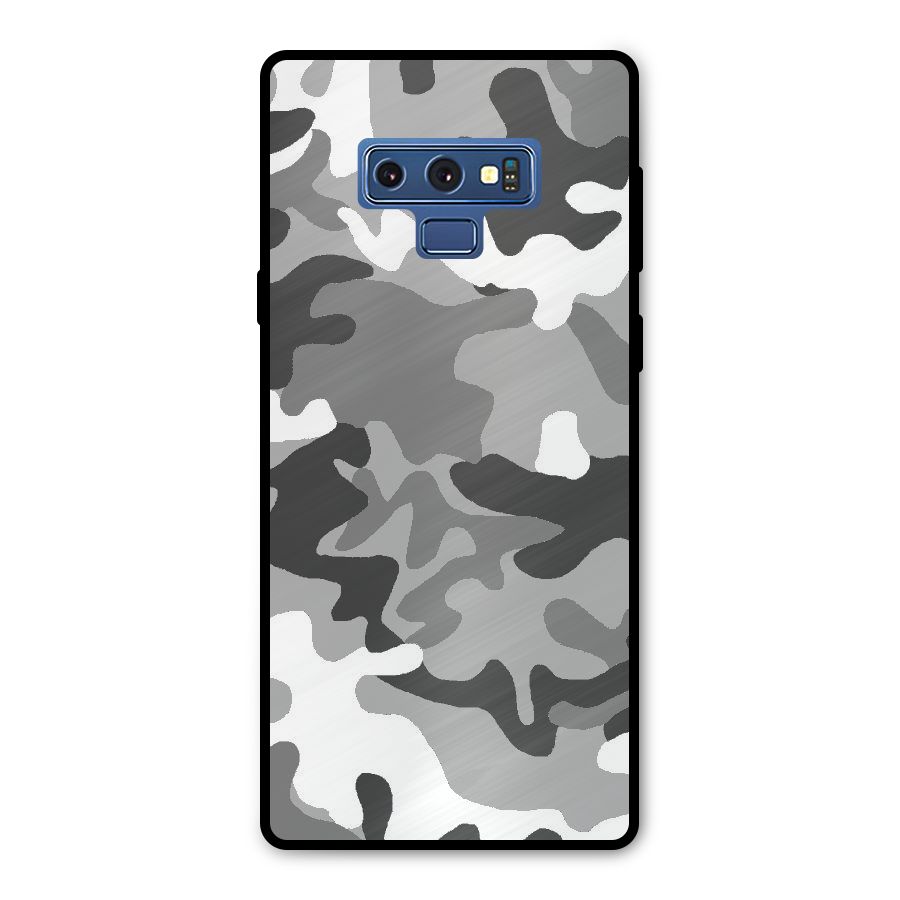 Grey Military Metal Back Case for Galaxy Note 9