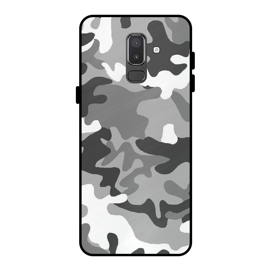 Grey Military Metal Back Case for Galaxy On8 (2018)