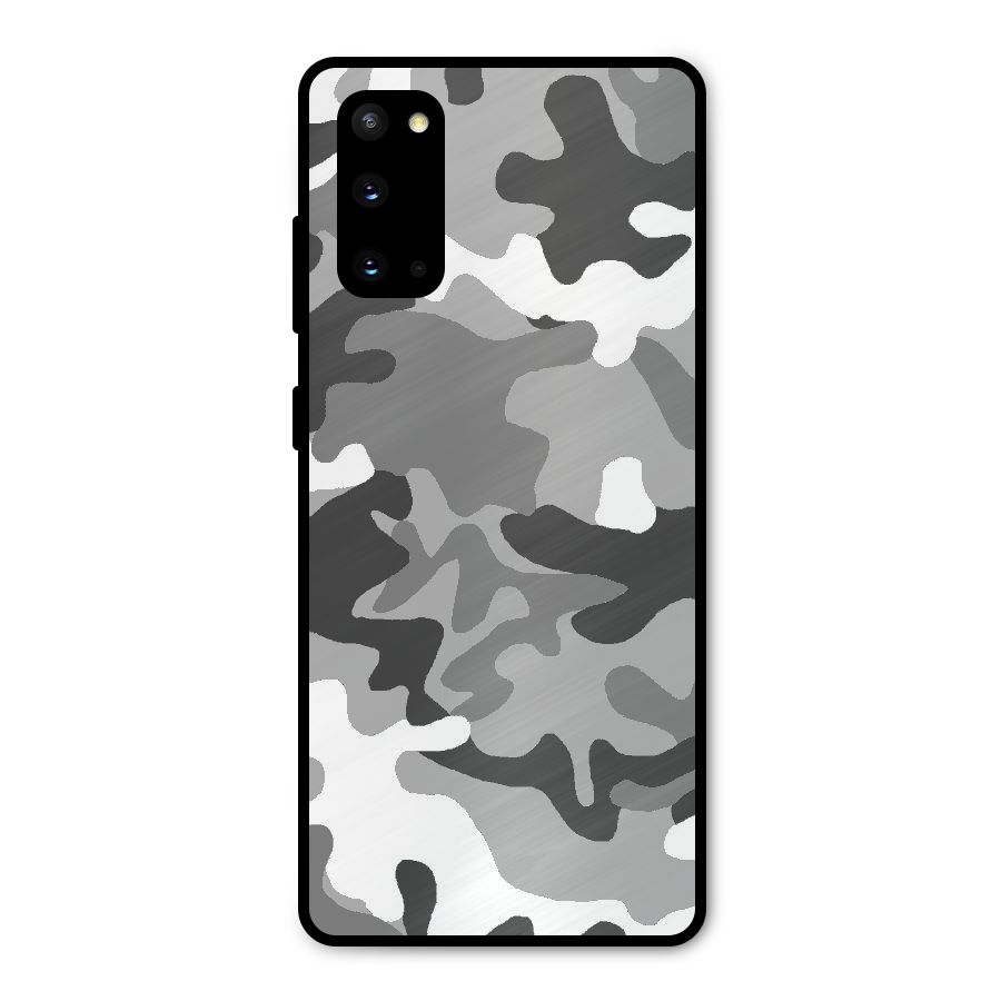 Grey Military Metal Back Case for Galaxy S20