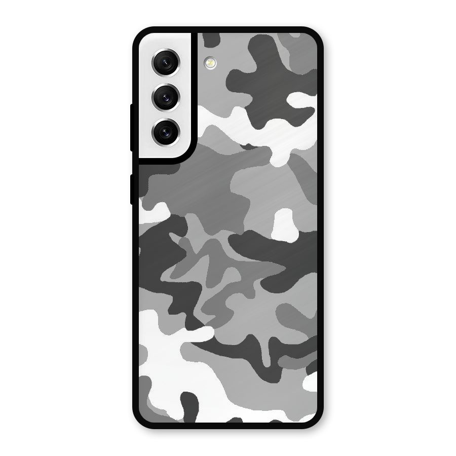 Grey Military Metal Back Case for Galaxy S21 FE 5G