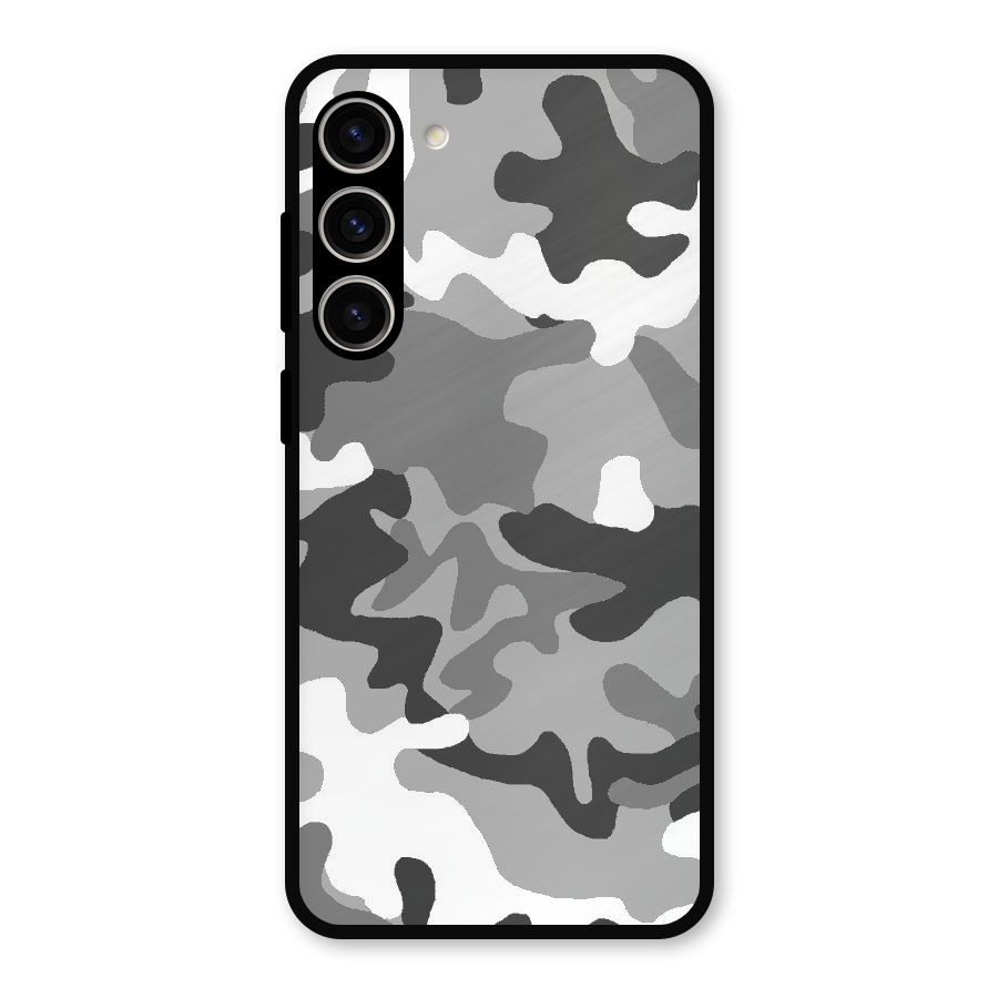 Grey Military Metal Back Case for Galaxy S23 Plus