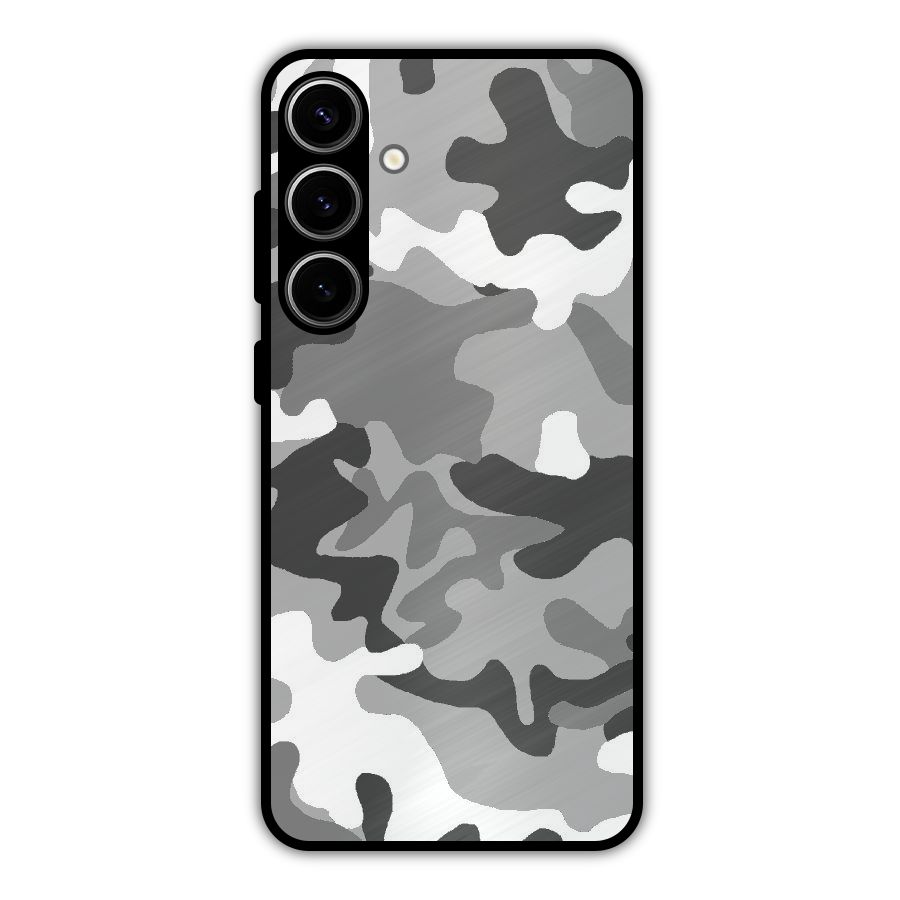 Grey Military Metal Back Case for Galaxy S24 Plus