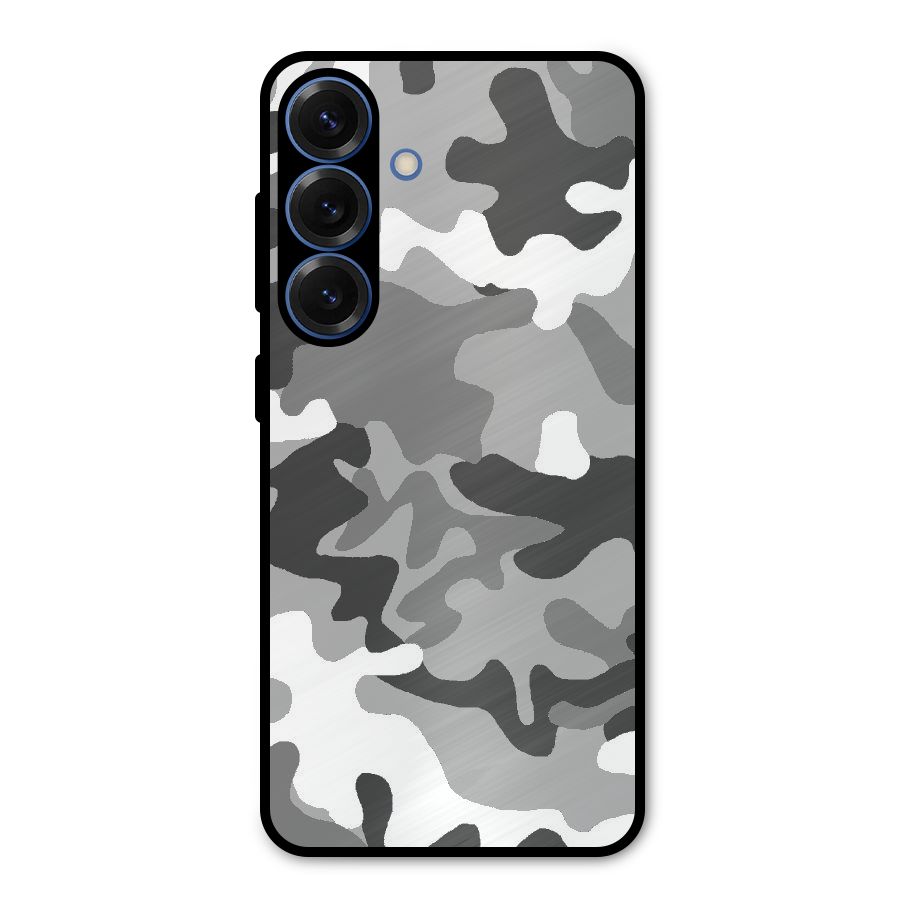 Grey Military Metal Back Case for Galaxy S25