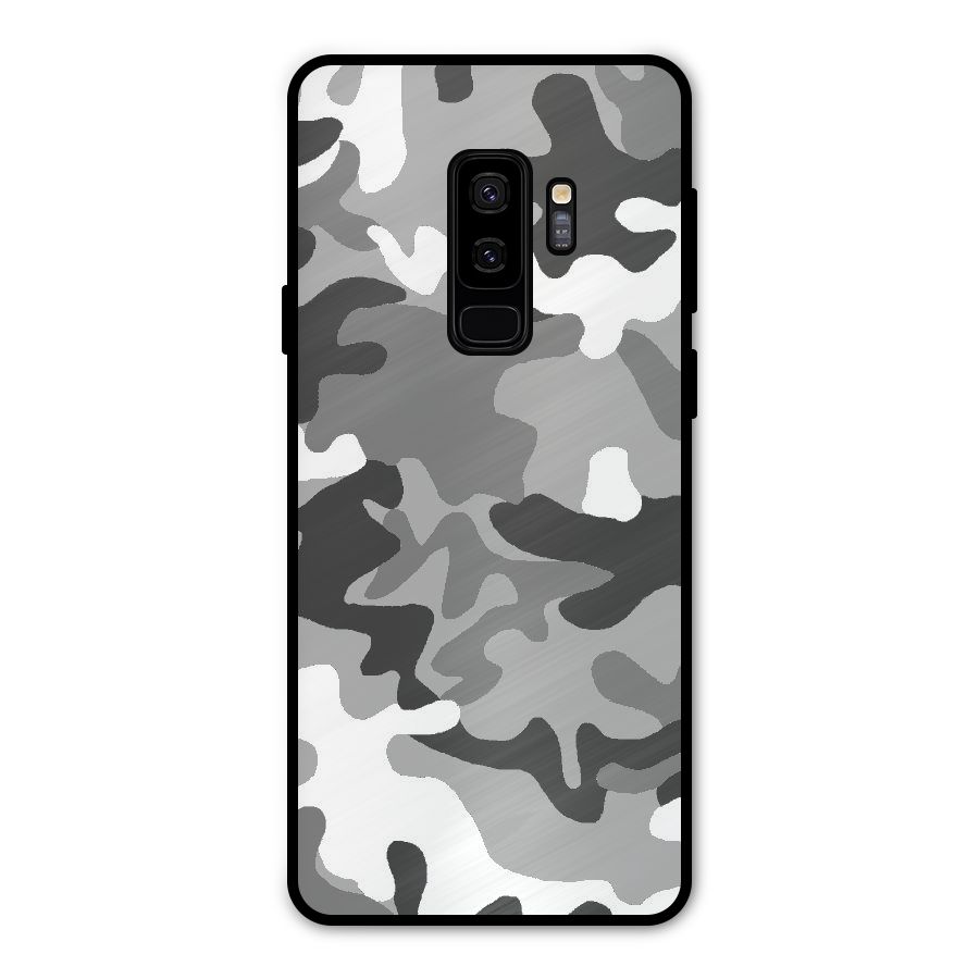 Grey Military Metal Back Case for Galaxy S9 Plus