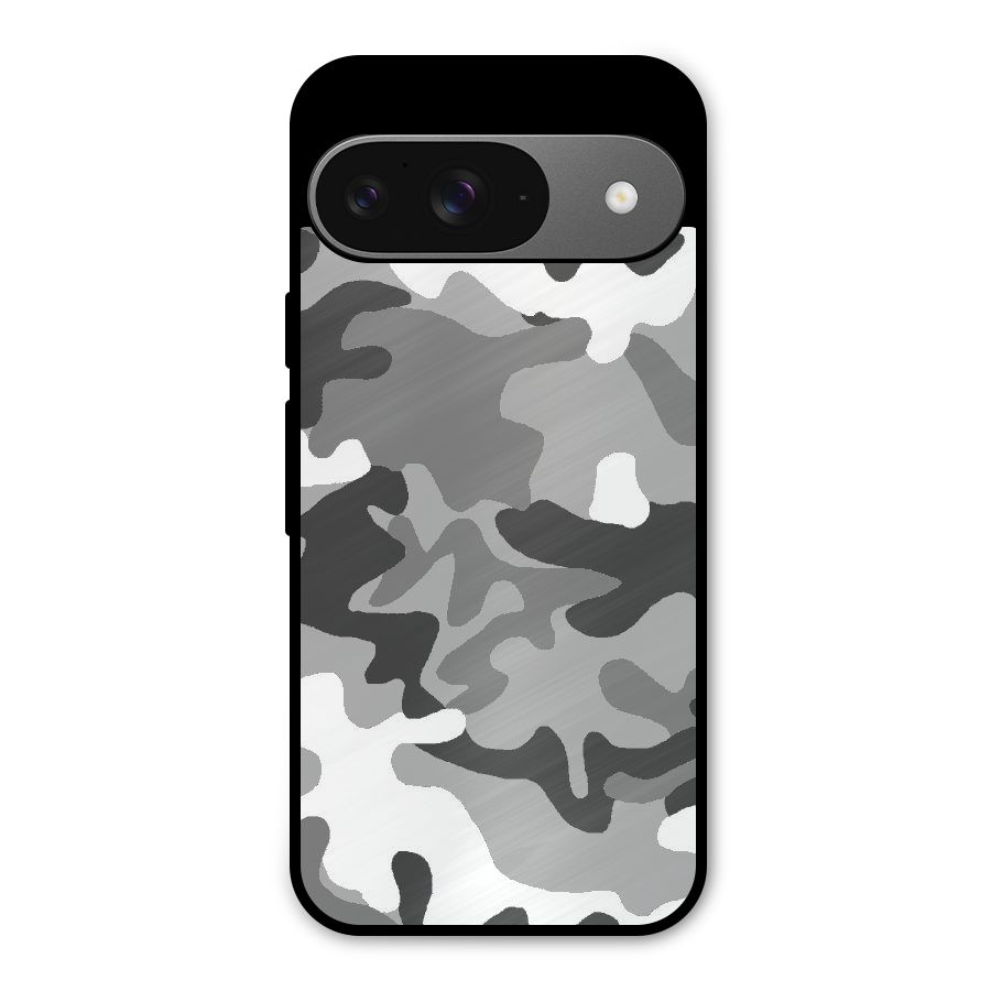 Grey Military Metal Back Case for Google Pixel 9