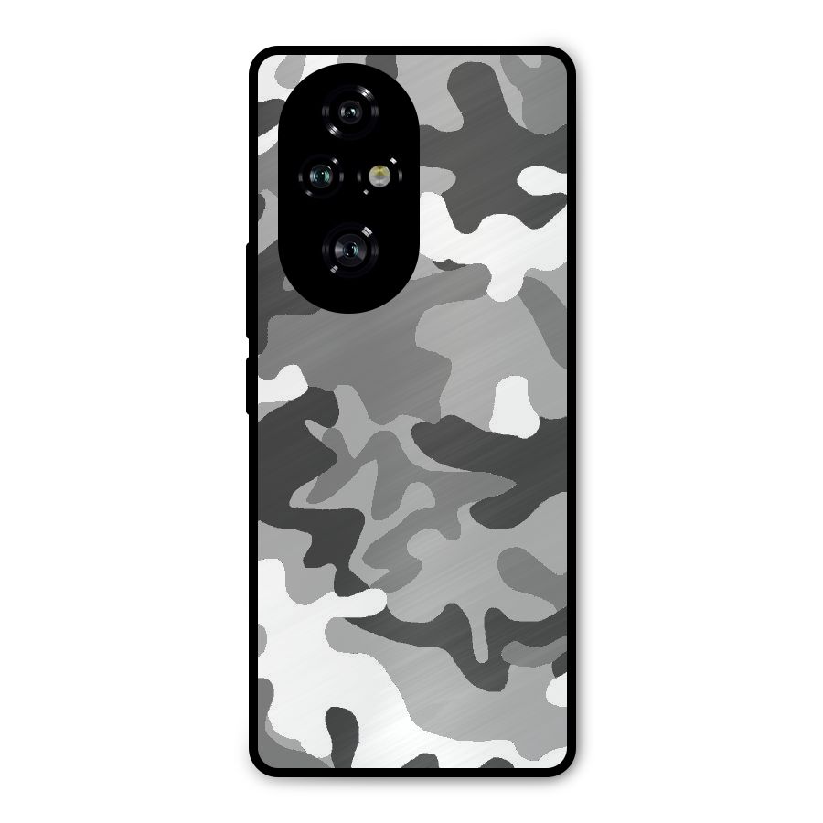 Grey Military Metal Back Case for Honor 200 Pro