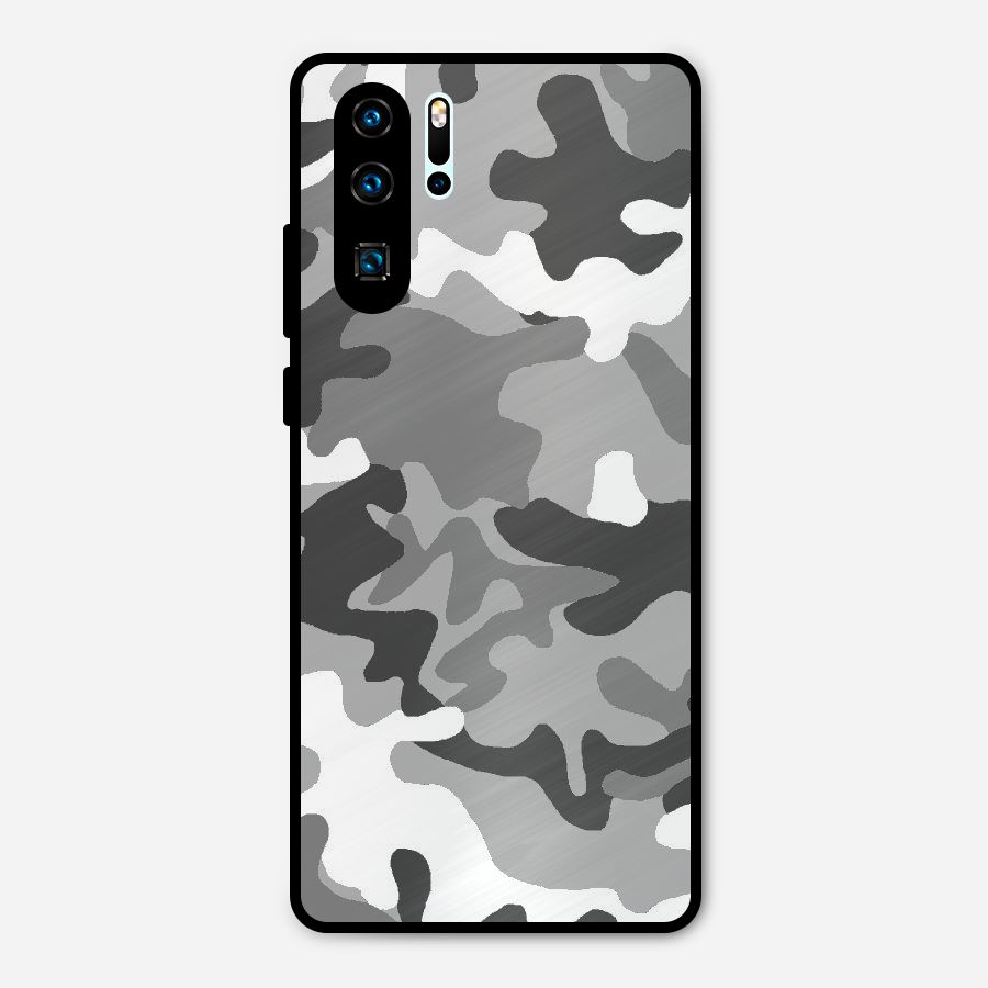 Grey Military Metal Back Case for Huawei P30 Pro