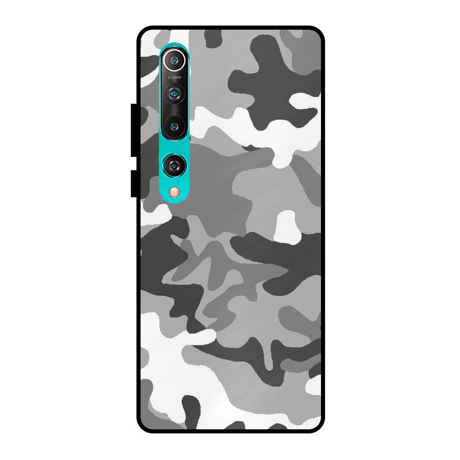 Grey Military Metal Back Case for Mi 10