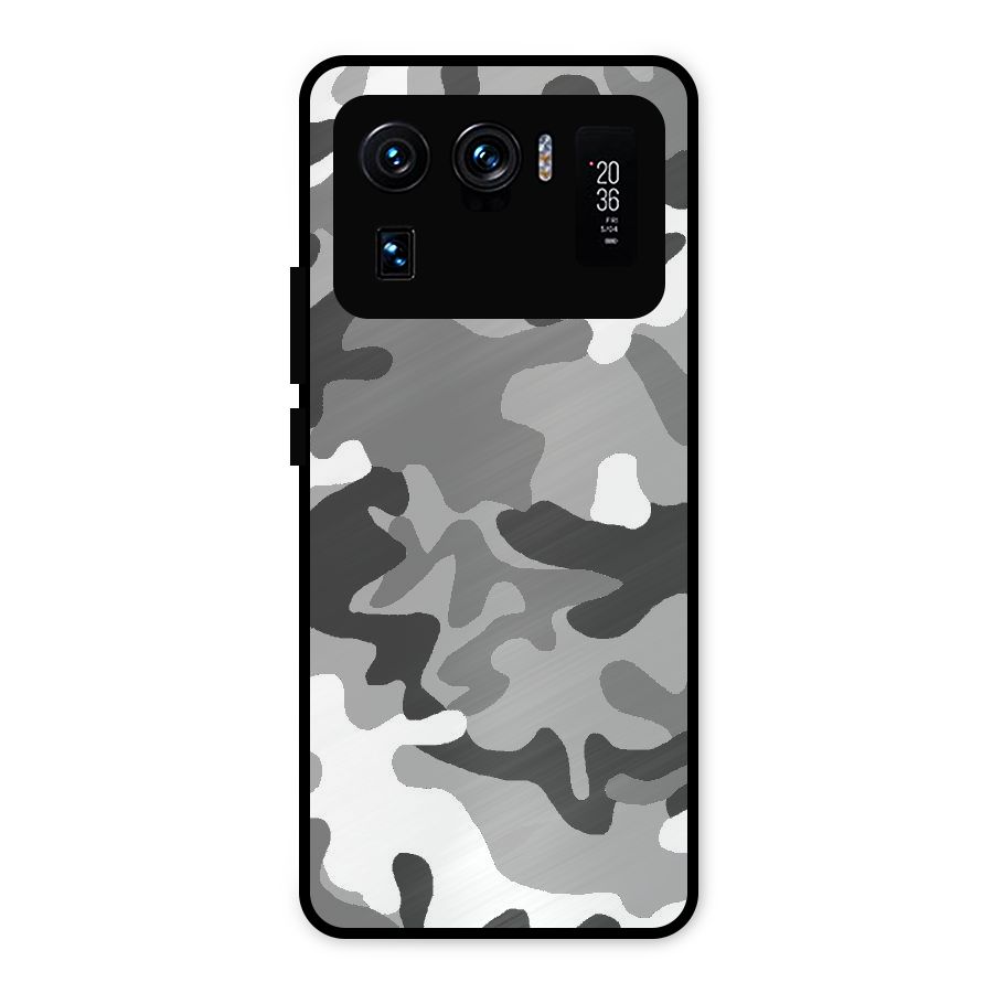 Grey Military Metal Back Case for Mi 11 Ultra