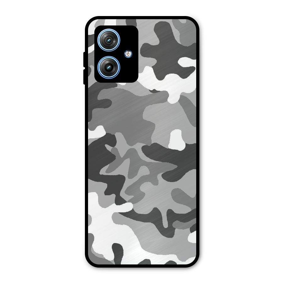 Grey Military Metal Back Case for Moto G54