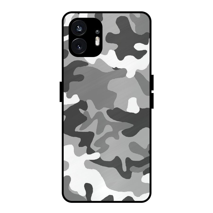 Grey Military Metal Back Case for Nothing Phone 2