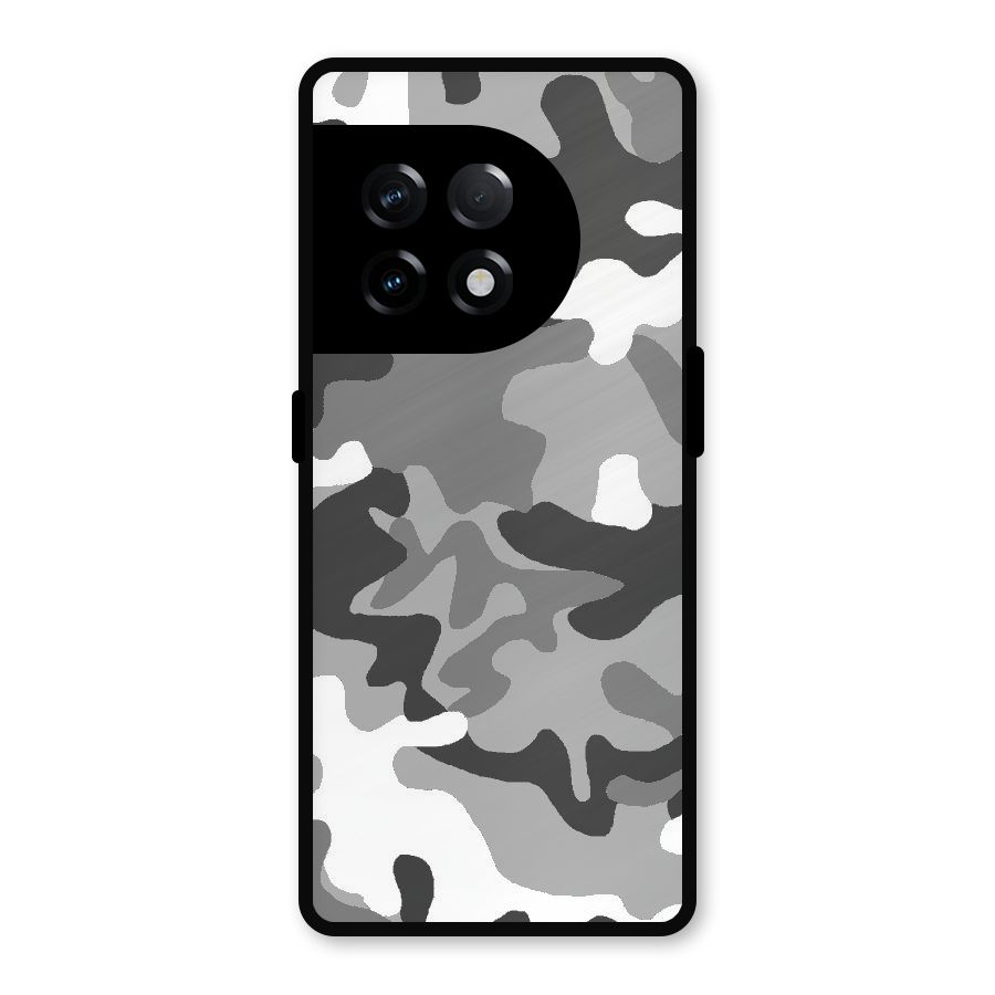 Grey Military Metal Back Case for OnePlus 11R