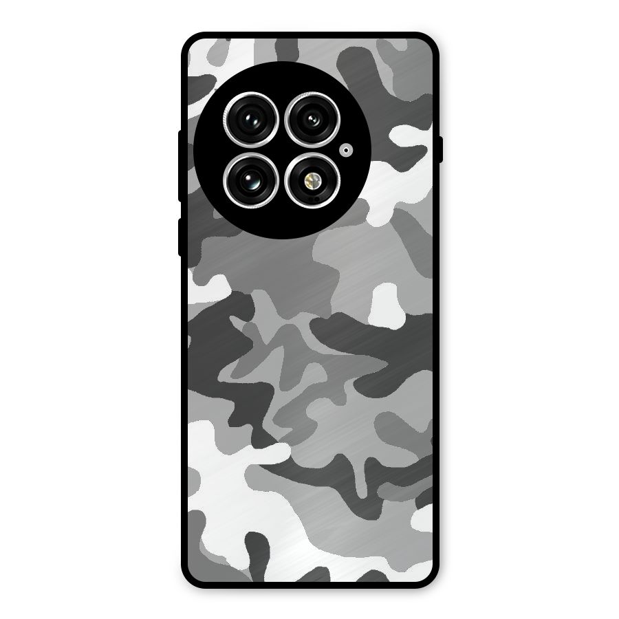 Grey Military Metal Back Case for OnePlus 13