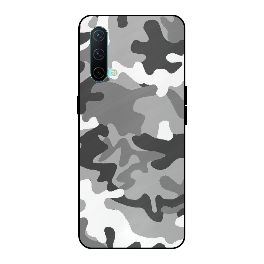 Grey Military Metal Back Case for OnePlus Nord CE 5G