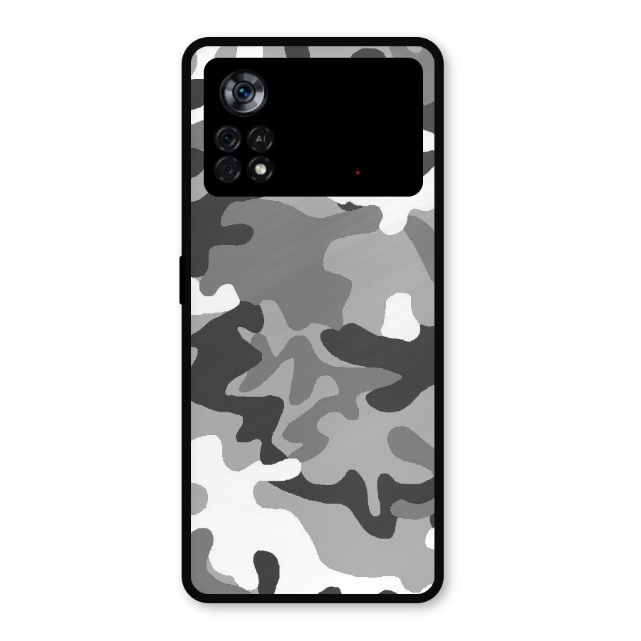 Grey Military Metal Back Case for Poco X4 Pro 5G