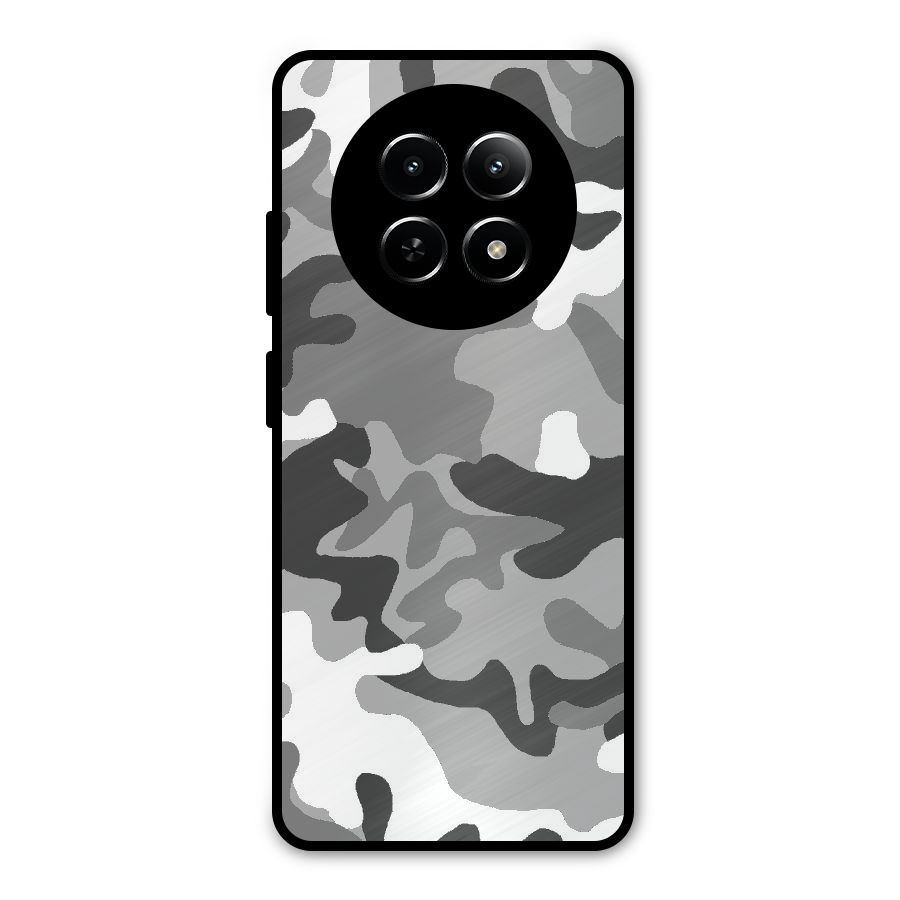 Grey Military Metal Back Case for Realme 12x 5G