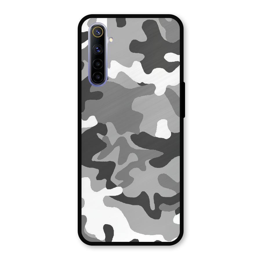 Grey Military Metal Back Case for Realme 6