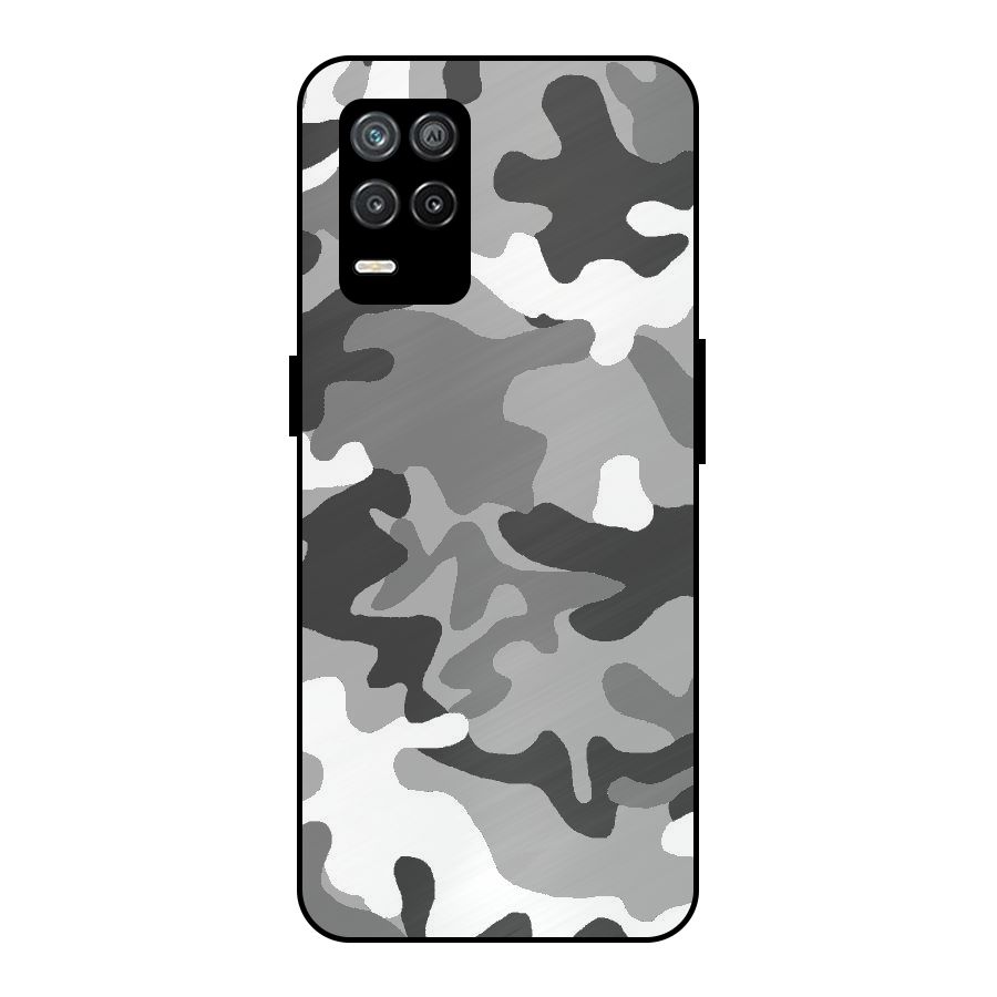 Grey Military Metal Back Case for Realme 8 5G
