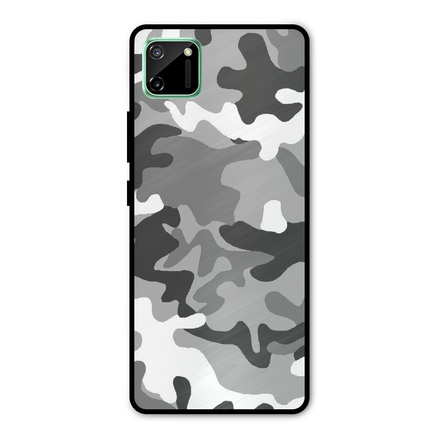 Grey Military Metal Back Case for Realme C11