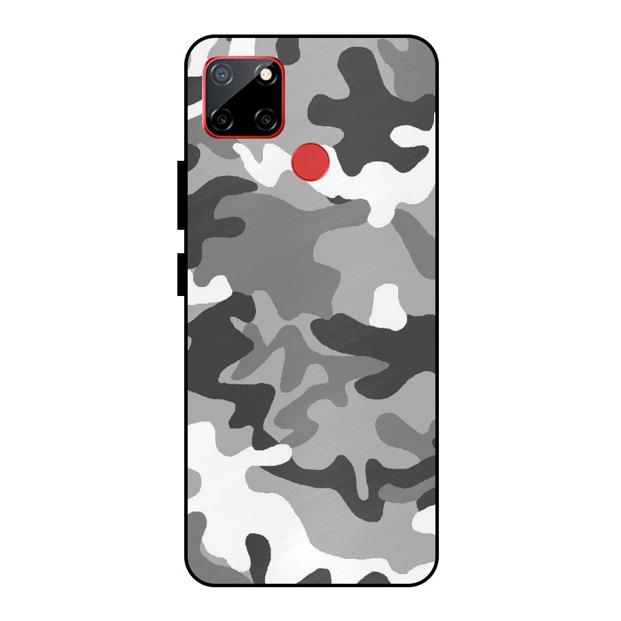 Grey Military Metal Back Case for Realme C12