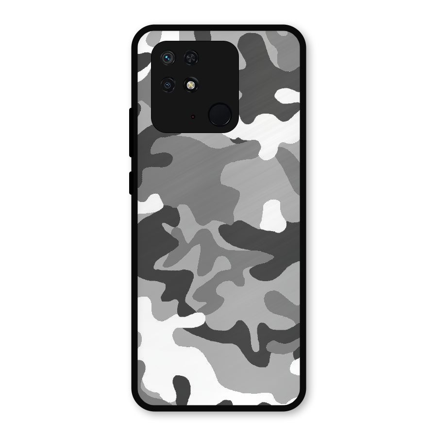 Grey Military Metal Back Case for Redmi 10