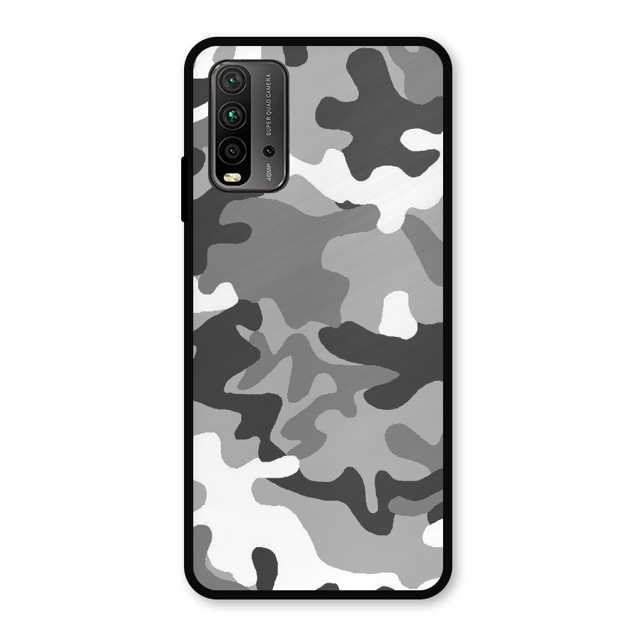 Grey Military Metal Back Case for Redmi 9 Power