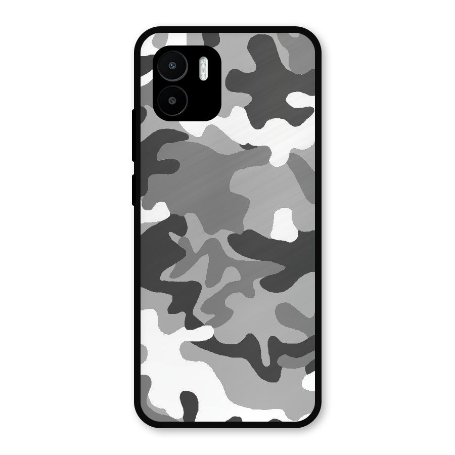 Grey Military Metal Back Case for Redmi A2