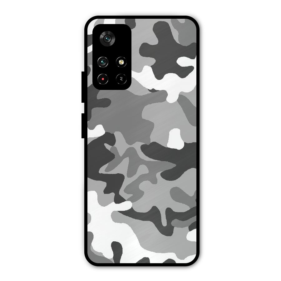 Grey Military Metal Back Case for Redmi Note 11T 5G