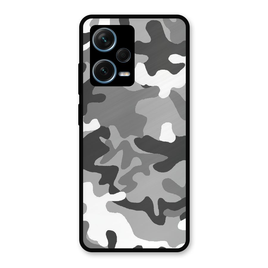 Grey Military Metal Back Case for Redmi Note 12 Pro Plus 5G