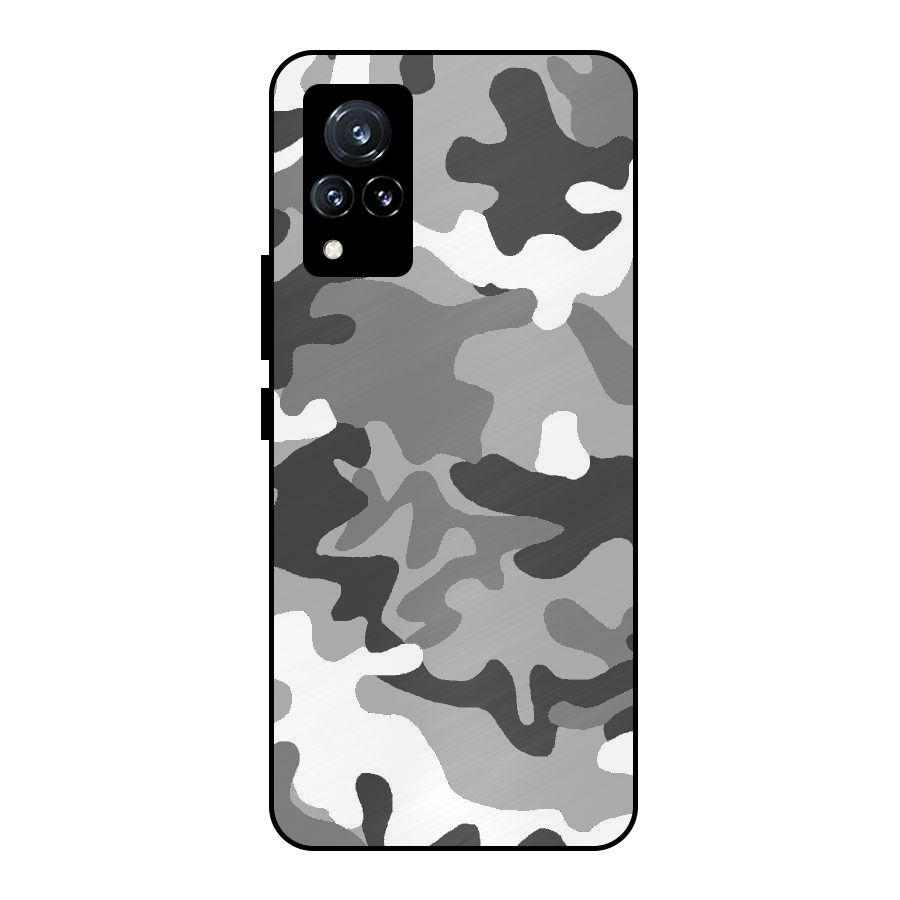 Grey Military Metal Back Case for Vivo V21 5G