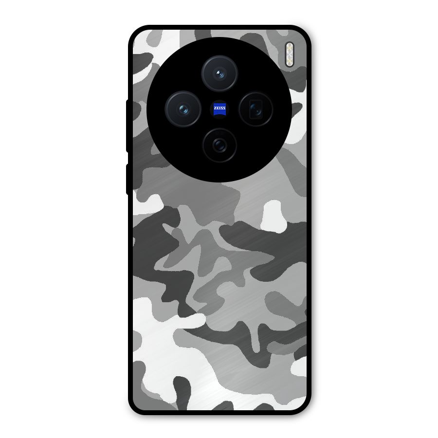 Grey Military Metal Back Case for Vivo X200