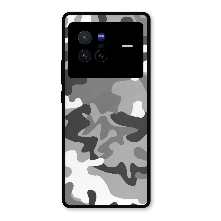 Grey Military Metal Back Case for Vivo X80