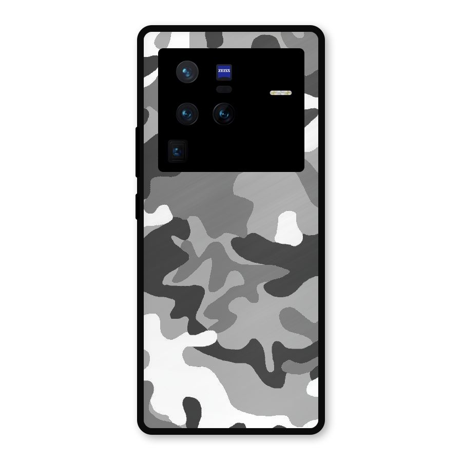 Grey Military Metal Back Case for Vivo X80 Pro