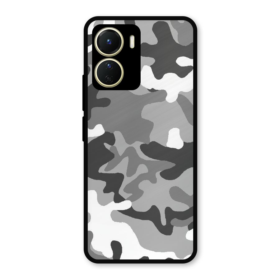 Grey Military Metal Back Case for Vivo Y16