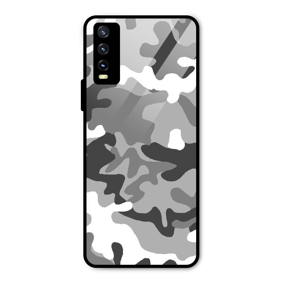 Grey Military Metal Back Case for Vivo Y20