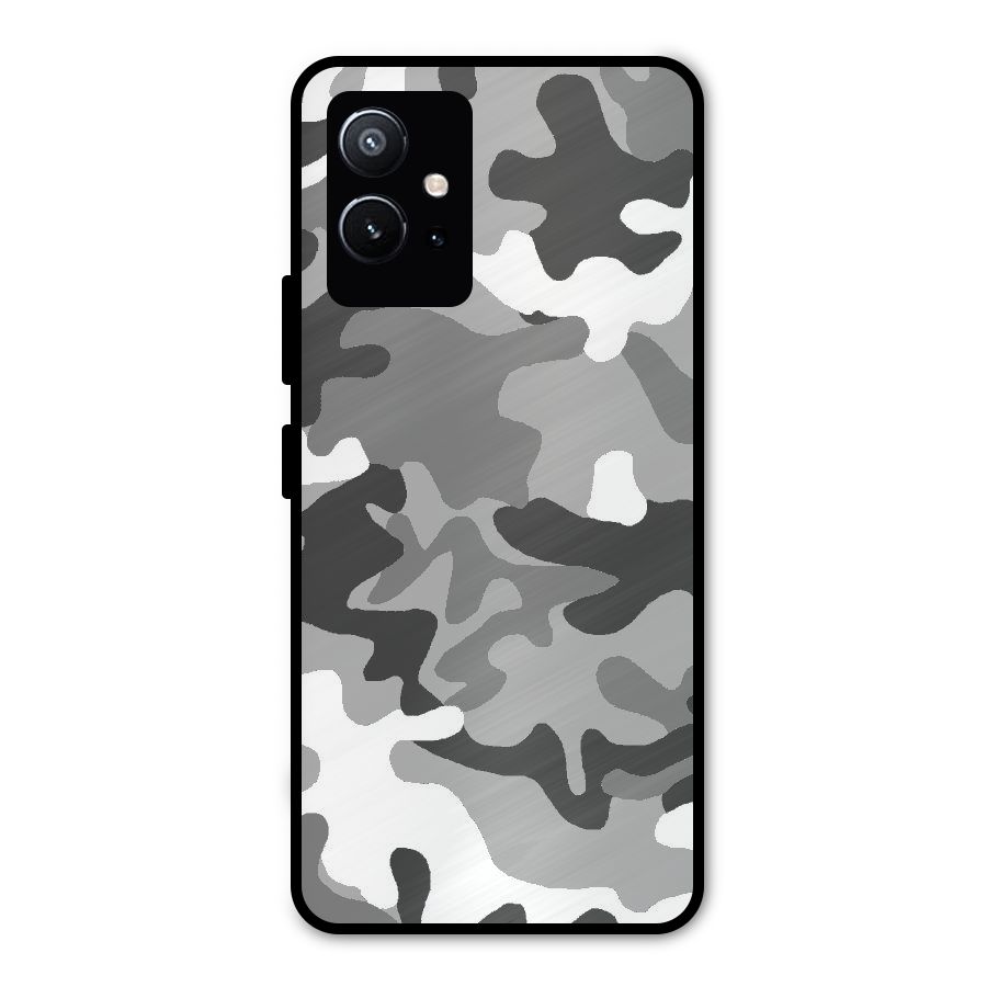 Grey Military Metal Back Case for Vivo Y75 5G