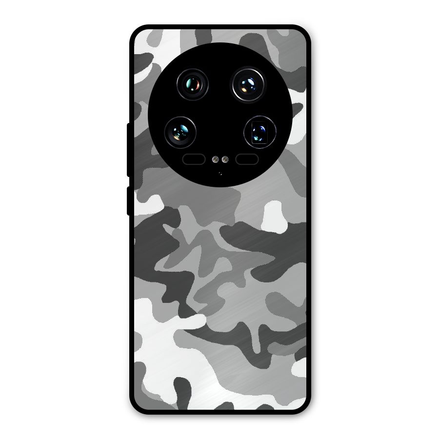 Grey Military Metal Back Case for Xiaomi 14 Ultra