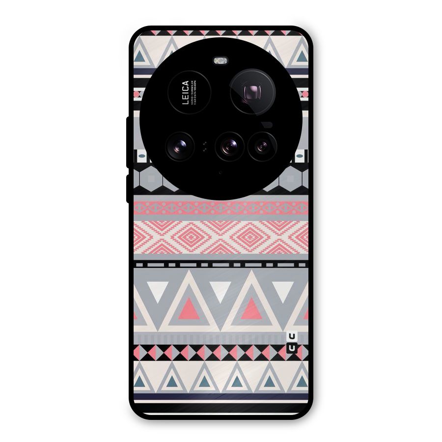 Grey Pink Pattern Metal Back Case for Xiaomi 15 Ultra
