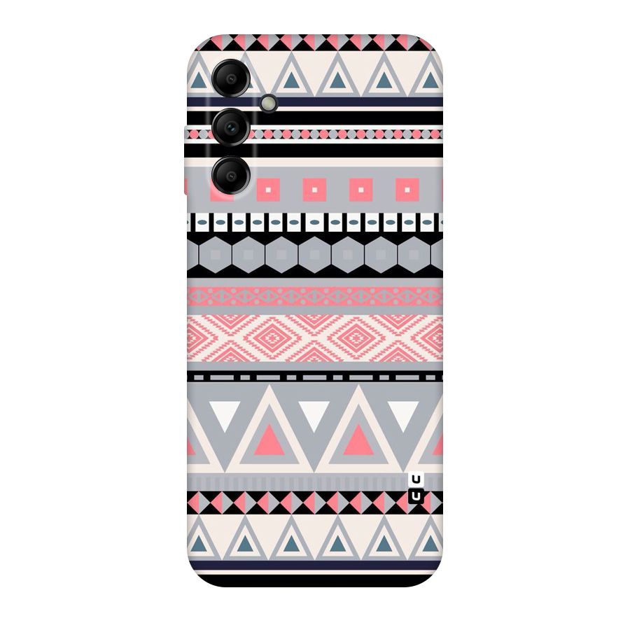 Grey Pink Pattern Original Polycarbonate Back Case for Galaxy A14 5G