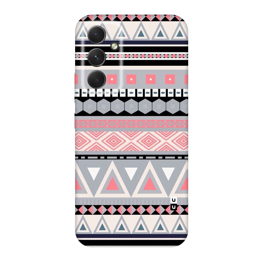 Grey Pink Pattern Original Polycarbonate Back Case for Galaxy A54