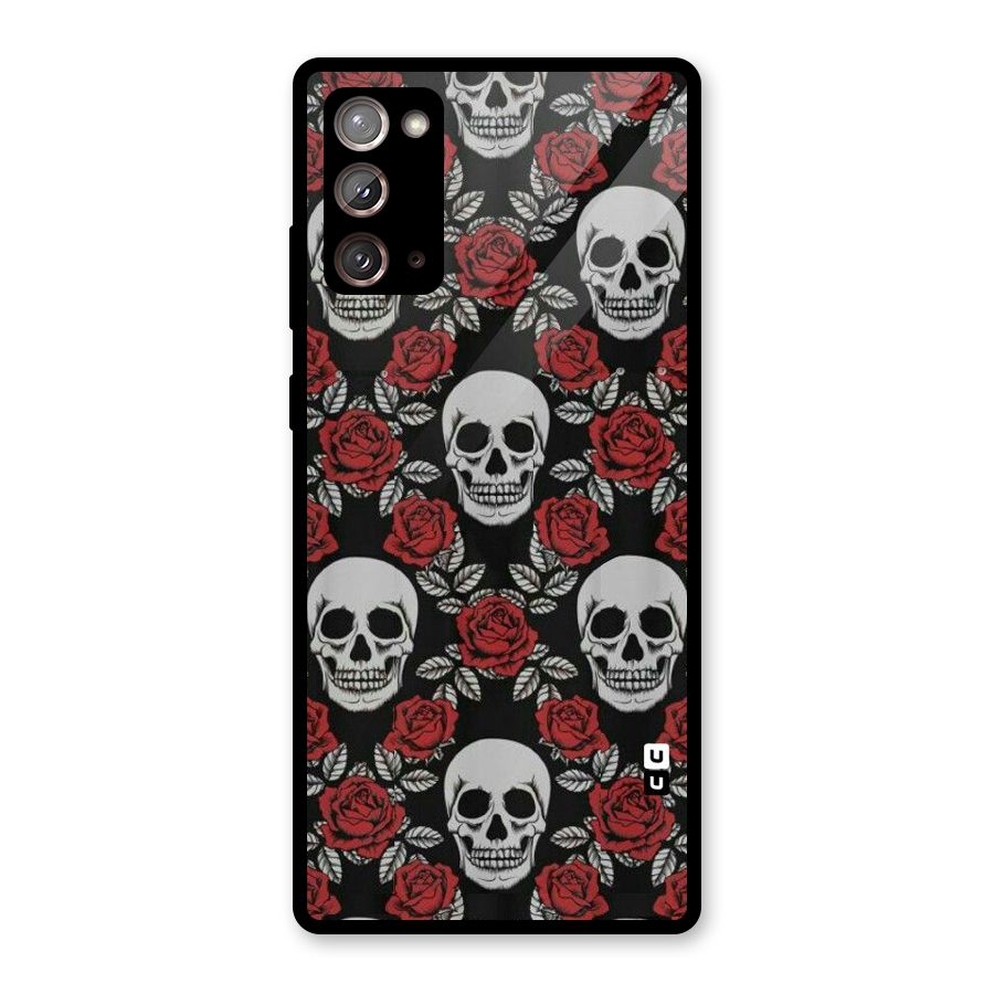 Grey Skulls Glass Back Case for Galaxy Note 20
