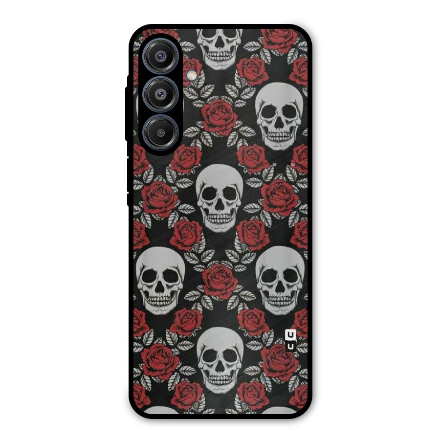 Grey Skulls Metal Back Case for Galaxy A16 5G