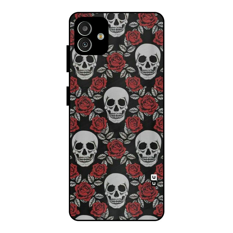 Grey Skulls Metal Back Case for Galaxy M13 5G