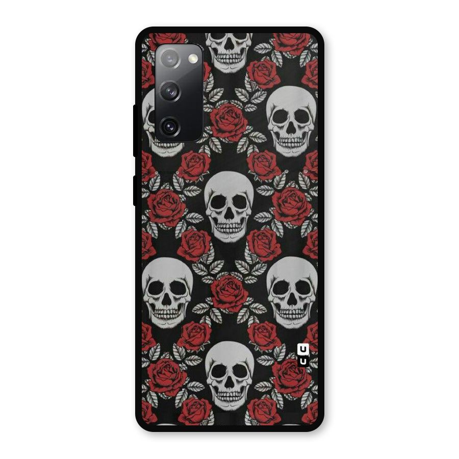 Grey Skulls Metal Back Case for Galaxy S20 FE 5G
